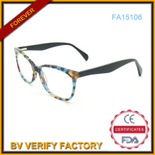 Caliente venta de moda acetato Eyewear, gafas de diseñador (FA15106)